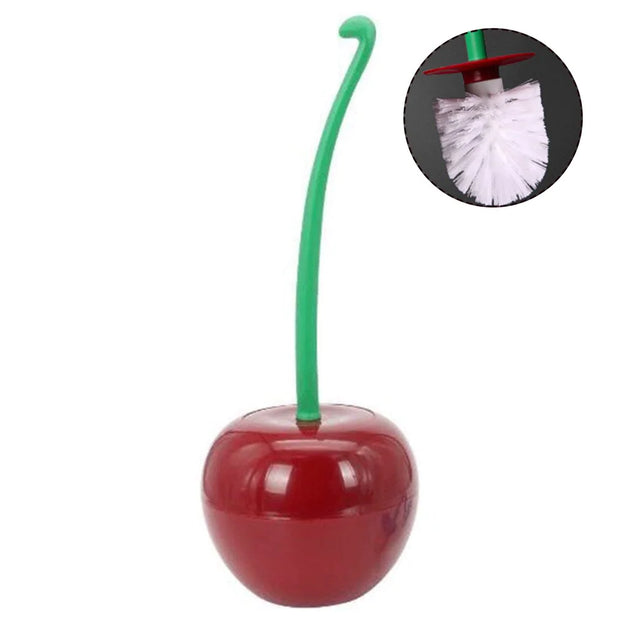 Long Handle Cherry Toilet Brush Set