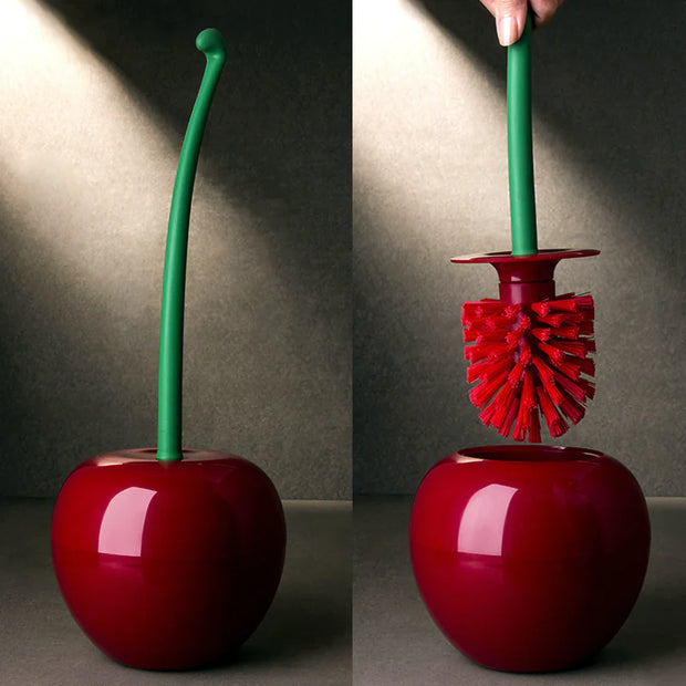 Long Handle Cherry Toilet Brush Set