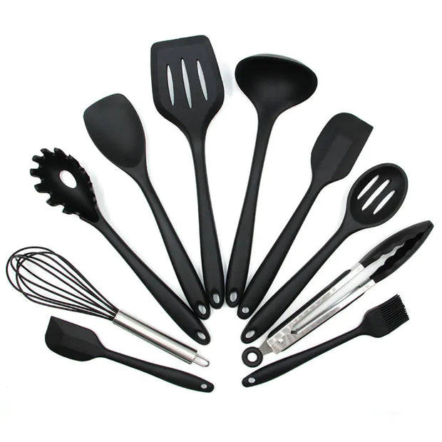 10-Piece Non-Stick Silicone Kitchen Utensil Set