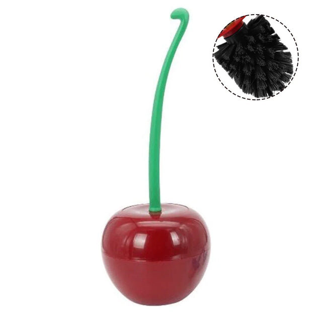 Long Handle Cherry Toilet Brush Set