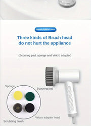 Handheld Electric Cleaning Brush for Kitchen & Home
